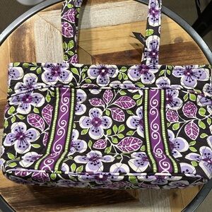 Vera Bradley Plum Petals Handbag (retired print)